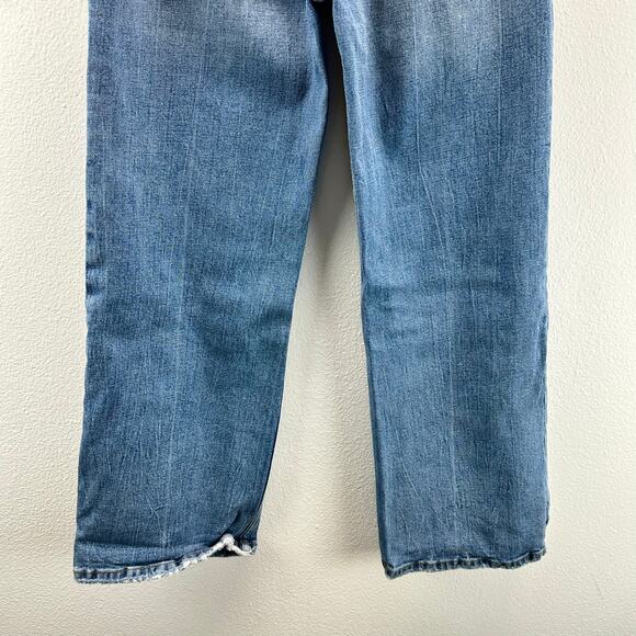 Abercrombie & Fitch The Crop Wide Leg Ultra High Rise Jeans 26 or 2 - Picture 6 of 13